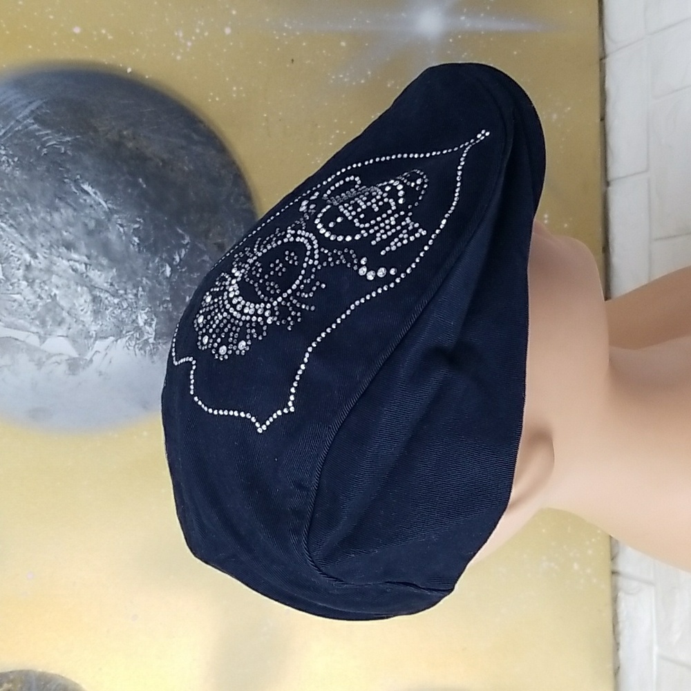 Angelino Embroidered Newsboy Cap - Picture 2 of 6